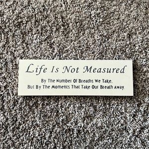 Life Wood Sign Cute Wood Decor Breathes We Take